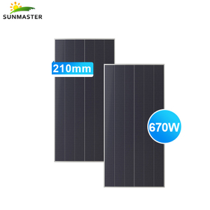 Módulo fotovoltaico de doble vidrio con tejas SM-SPDG-645~670M12